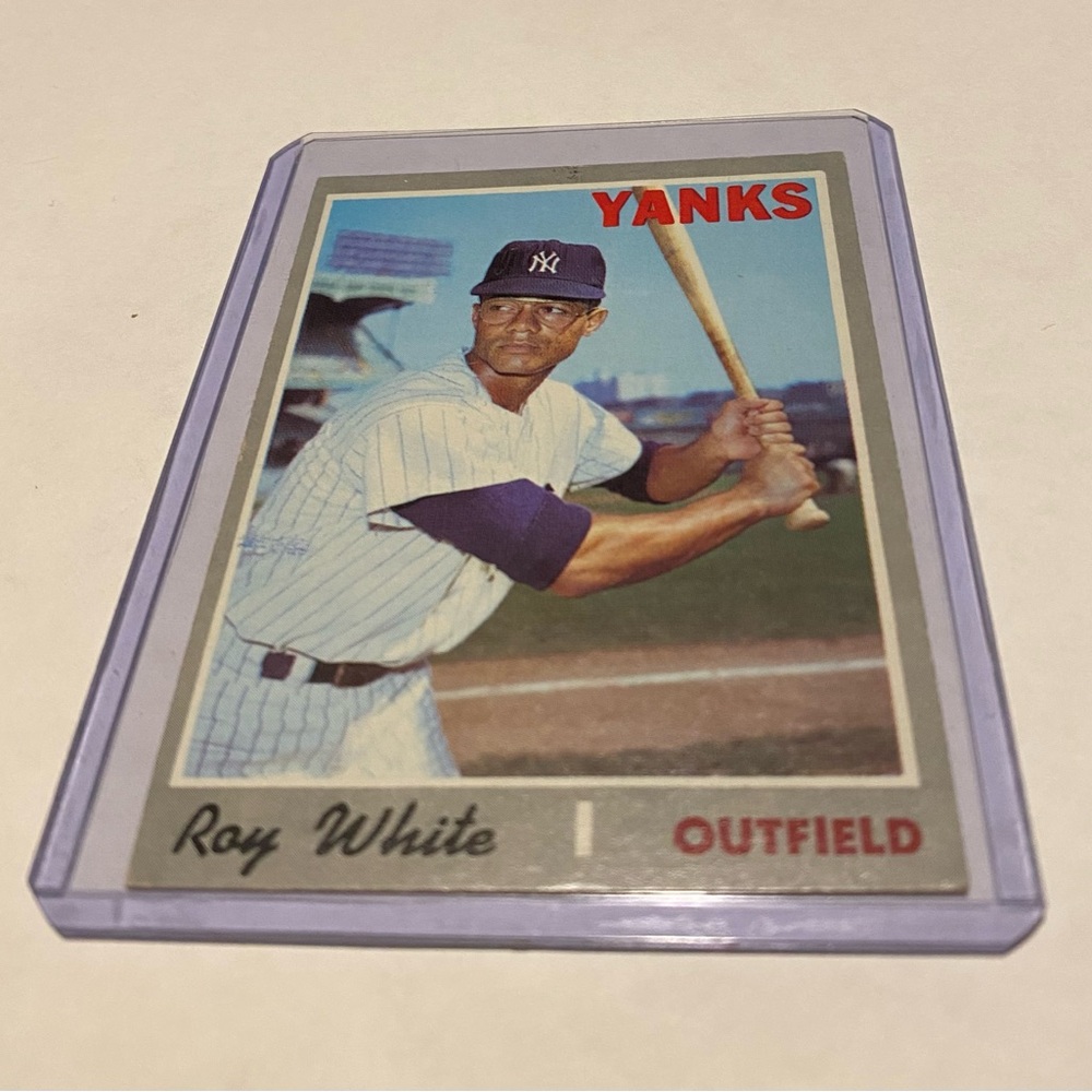 Roy White 1970 Topps Baseball Card # 373 New York Yankees Vintage Collectible